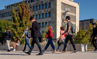 Illustration d'étudiants à l'Université de Dijon le 2 septembre 2019