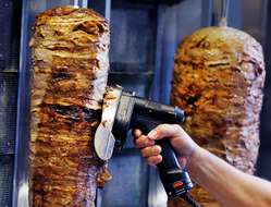 Illustration dans un kebab.