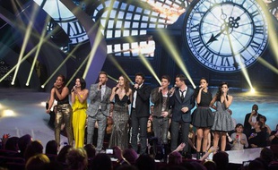 Pendant les NRJ Music Awards 2013 à Cannes, le 26 janvier 2013.