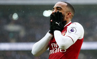 Alexandre Lacazette lors du derby de Londres