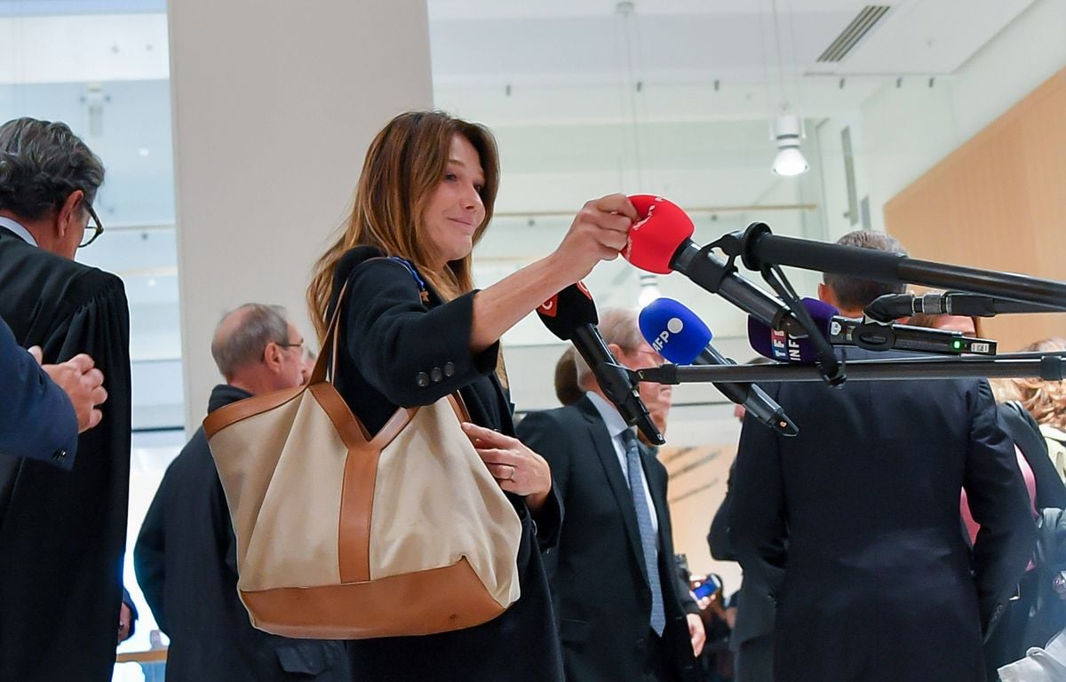 Condamnation de Nicolas Sarkozy : Quand Carla Bruni arrache la « bonnette » du micro de Mediapart en quittant l'audience