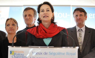 Ségolène Royal, le 10 janvier 2010 à Poitiers, lors de ses voeux à la presse.