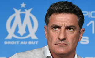 L'entraîneur de l'OM, Michel, le 15 avril 2016, à Marseille.