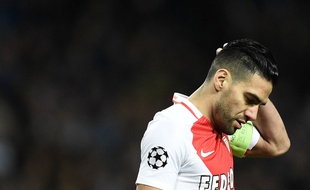 Radamel Falcao lors du match entre City et Monaco le 21 février 2017.