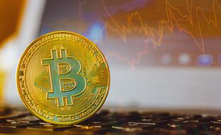 Illustration d'un Bitcoin.