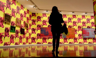 L'exposition Warhol Unlimited au musée d'art moderne de Paris le 1er octobre 2015