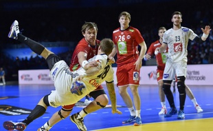 Valentin Porte lors du match France-Norvège au Mondial de handball, le 15 janvier 2017.