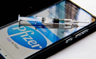 Illustration du vaccin de Pfizer contre le Covid-19.