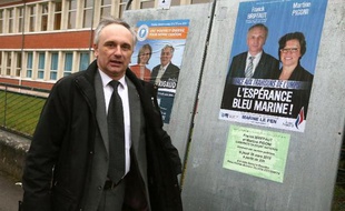 Franck Briffaut, maire FN de Villers-Cotterets, le 29 mars 2015 à Villers-Cotterêts