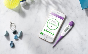 Illustration de l'application de contraception naturelle Natural Cycles.
