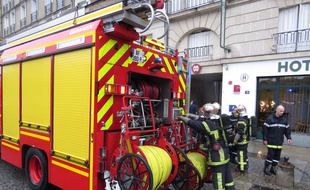 Des pompiers à Nantes.