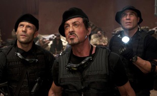 Jason Statham, Sylvester Stallone et Randy Couture dans le film «Expendables: unité spéciale».