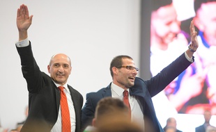 Robert Abela (à droite), le 10 janvier 2020.