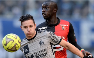 L'attaquant de l'OM Florian Thauvin, le 7 février 2015, à Rennes.