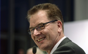 Le ministre allemand de l'Aide au développement Gerd Müller, issu des rangs des conservateurs de la chancelière Angela Merkel, à Munich, le 15 décembre 2013.