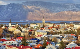 Reykjavik, la capitale de l'Islande.