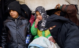 Des civils syriens