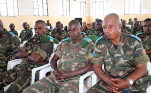 Les militaires accusés de viols, le 5 mai 2014 au tribunal à Goma