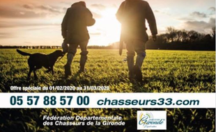 L'affiche de la Fédération de chasse de Gironde.