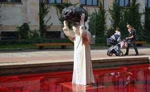 Une statue de Jean-Paul II à Varsovie, le 24 septembre 2020.