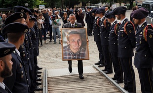 Un portrait d'Arthur Noyer le 7 septembre 2018, jour de ses obsèques