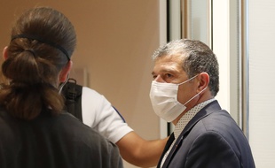 Michel Catalano, le patron de l'imprimerie de Dammartin-en-Goële à l'ouverture du procès des attentats de janvier 2015.