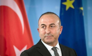 Le ministre turc des Affaires étrangères Mevlut Cavusoglu le 18 septembre 2014 à Berlin