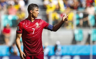 Cristiano Ronaldo lors du match entre le Portugal et l'Allemagne le 16 juin 2014.