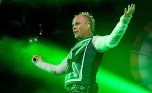 Keith Flint lors d'un concert de Prodigy en juillet 2015.
