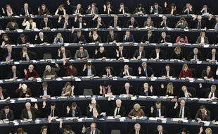 Les députés du parlement européen le 8 mars 2016