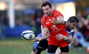 L'ailier toulousain Vincent Clerc lors d'un match de Champions Cup chez les Anglais de Bath, le 25 octobre 2014.