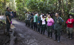 Des combattants des Farc.
