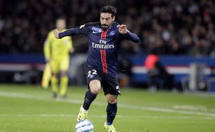 Ezequiel Lavezzi lors du match entre le PSG et Toulouse le 27 janvier 2016.
