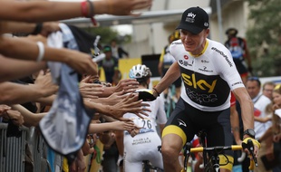 Le cycliste Chris Froome, sur le Tour de France 2018.