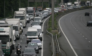 Embouteillage sur le périphérique parisien (photo d'illustration).