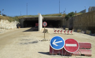 Le chantier de la rocade L2.