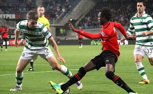 L'ancien attaquant du Stade Rennais Jonathan Pitroipa ici face au Celtic Glasgow en 2011.