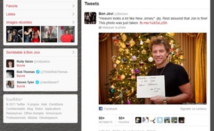 Une photo publiée par Jon Bon Jovi sur son compte Twitter.