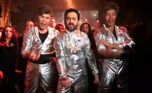 Cyril Hanouna et les frères Bogdanov dans «CQFD» sur D8.