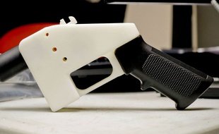 Un pistolet imprimé en 3D (illustration).