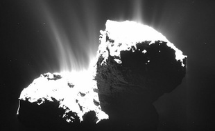 La comète Tchouri prise en photo par Rosetta le 22 novembre 2014.