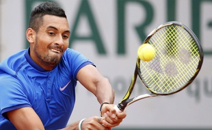Nick Kyrgios à Roland-Garros le 22 mai 2016.