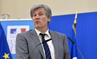 Le ministre de l'Agriculture Stéphane Le Foll à Paris le 14 avril 2015
