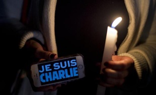 Manifestation de soutien à Mexico après la tuerie qui a frappé le journal satirique Charlie Hebdo à Paris, le 9 janvier 2015