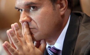 Le député de La Réunion Didier Robert, le 26 mars 2010 à Saint-Denis de la Reunion