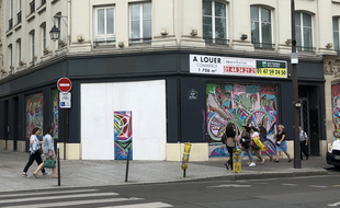 Un magasin de vêtements a fermé ses portes rue de Rivoli.