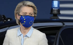 Ursula von der Leyen à Bruxelles, le 24 mai.