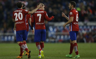 Griezmann et les joueurs de l'Atlético sont solidement accrochés à la seconde place de la Liga.