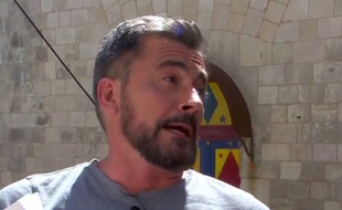 Olivier Minne sur le tournage de «Fort Boyard» en 2017.
