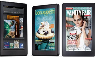 Le Kindle Fire, une tablette de 7 pouces dévoilée par Amazon le 28 septembre 2011.